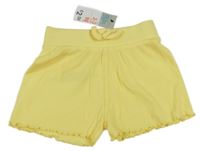 Nové - Žluté žebrované kraťasy Primark
