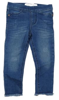 Modré riflové džegíny ošoupaného vzhledu Denim Co.