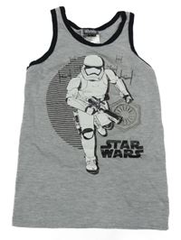 Šedo-černé tílko se Star Wars 