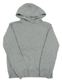 Šedá melírovaná mikina s kapucí H&M