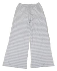 Světlemodro-bílé pruhované pyžamové kalhoty H&M