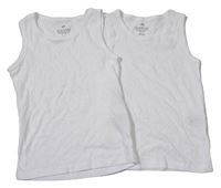 2x bílé tílko H&M