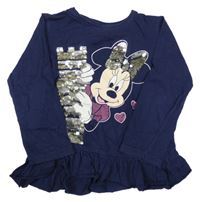 Tmavomodré triko s Minnie Disney