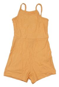 Oranžový žebrovaný letní overal George