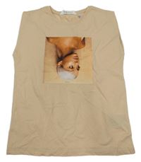 Pudrové tílko Ariana Grande H&M