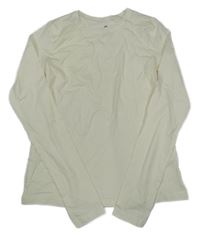 Smetanové crop triko H&M