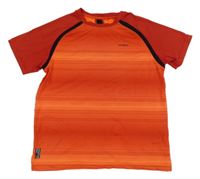 Červeno-oranžové sportovní tričko Artengo 