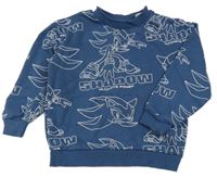 Tmavomodrá mikina se Sonicem H&M