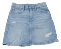 Světlemodrá riflová sukně s prošoupáním Denim Co.