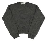 Tmavošedý crop svetr H&M