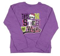 Fialová mikina s potiskem - Monster High