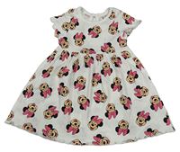 Smetanové bavlněné šaty s Minnie Primark