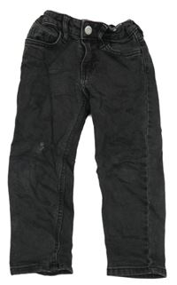 Černošedé relaxed fit waist tapered leg rifle H&M