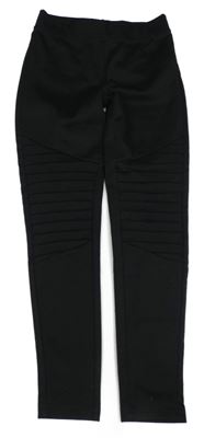 Černé tregíny s proužky Y.F.K.