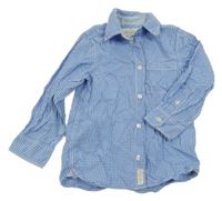 Modro-bílá kostkovaná košile H&M
