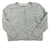 Světlešedý propínací svetr H&M