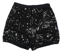Černé flitrové podšité kraťasy Primark