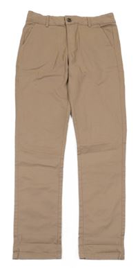 Hnědé plátěné chino kalhoty M&S