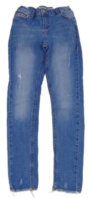 Modré skinny rifle s prošoupáním Denim Co.