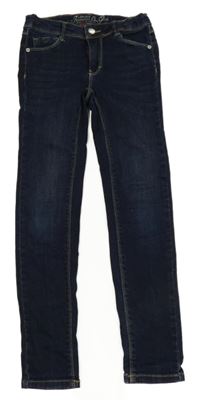 Tmavomodré skinny rifle LEMMI