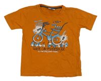 Cihlové tričko s kolem Topolino