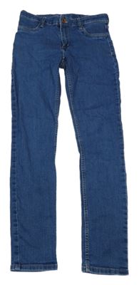 Modré skinny fit rifle H&M