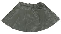 Khaki koženková sukně H&M