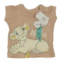 Nové - Starorůžové tričko s Nalou - Lví král Primark