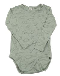 Světlezelené body s dinosaury H&M