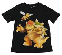 Černé tričko s příšerkou - Super Mario H&M