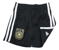 Černé sportovní kraťasy s potiskem Adidas