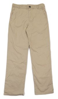 Béžové plátěné chino kalhoty H&M