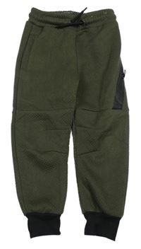 Khaki vzorované tepláky Primark