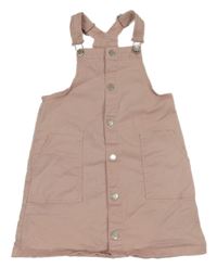 Pudrové riflové laclové šaty H&M