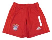 Červené fotbalové funkční kraťasy - FC Bayern Mnichov Adidas