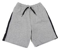 Šedé sportovní kraťasy s černými pruhy H&M