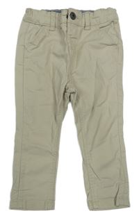 Béžové plátěné chino kalhoty Primark
