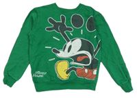 Zelená mikina s Mickeym Disney