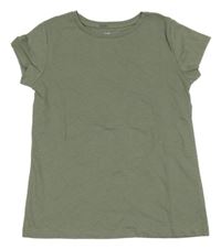 Khaki melírované tričko H&M
