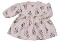 Světlerůžové teplákové šaty s Minnie Disney