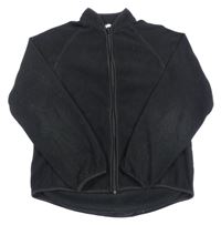 Černá fleecová propínací mikina H&M