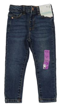 Nové - Tmavomodré skinny rifle Denim Co.