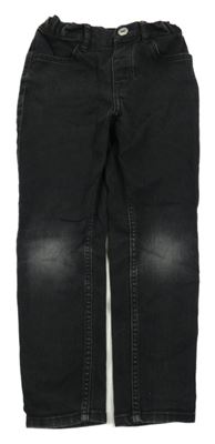Černé skinny rifle s ošoupáním H&M