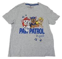Šedé melírované tričko s Paw Patrol Nickelodeon