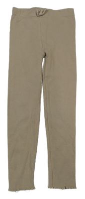 Béžové žebrované legíny Dopodopo