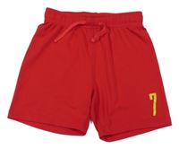 Červené sportovní kraťasy s čílsem H&M