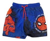 Safírové plážové kraťasy se Spidermanem 