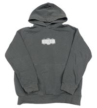 Šedá mikina s potiskem a kapucí H&M