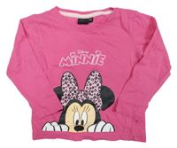Tmavorůžové triko s Minnie Disney