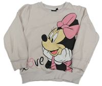 Světlerůžová oversize mikina s Minnií Disney